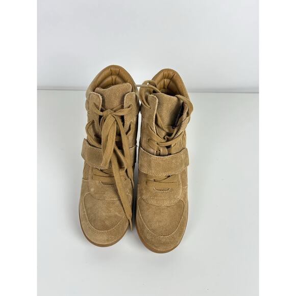 NWOT Ash Limited Womens Bowie Wedge Lace-Up Suede Casual Shoes Tan Size 7 (eu38) - Picture 7 of 7